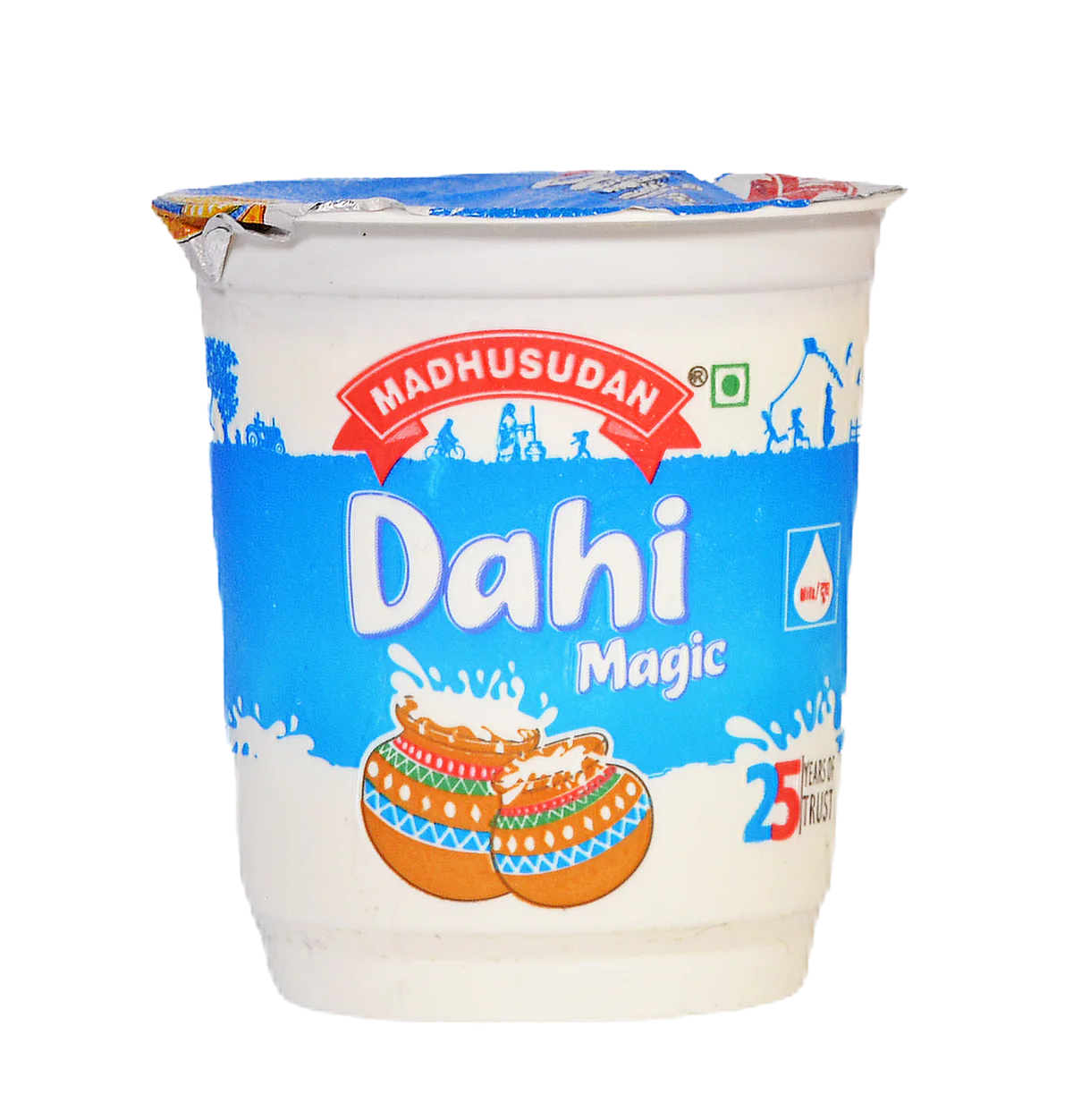 Madhusudan Dahi Magic 400 gm Cup Pack front