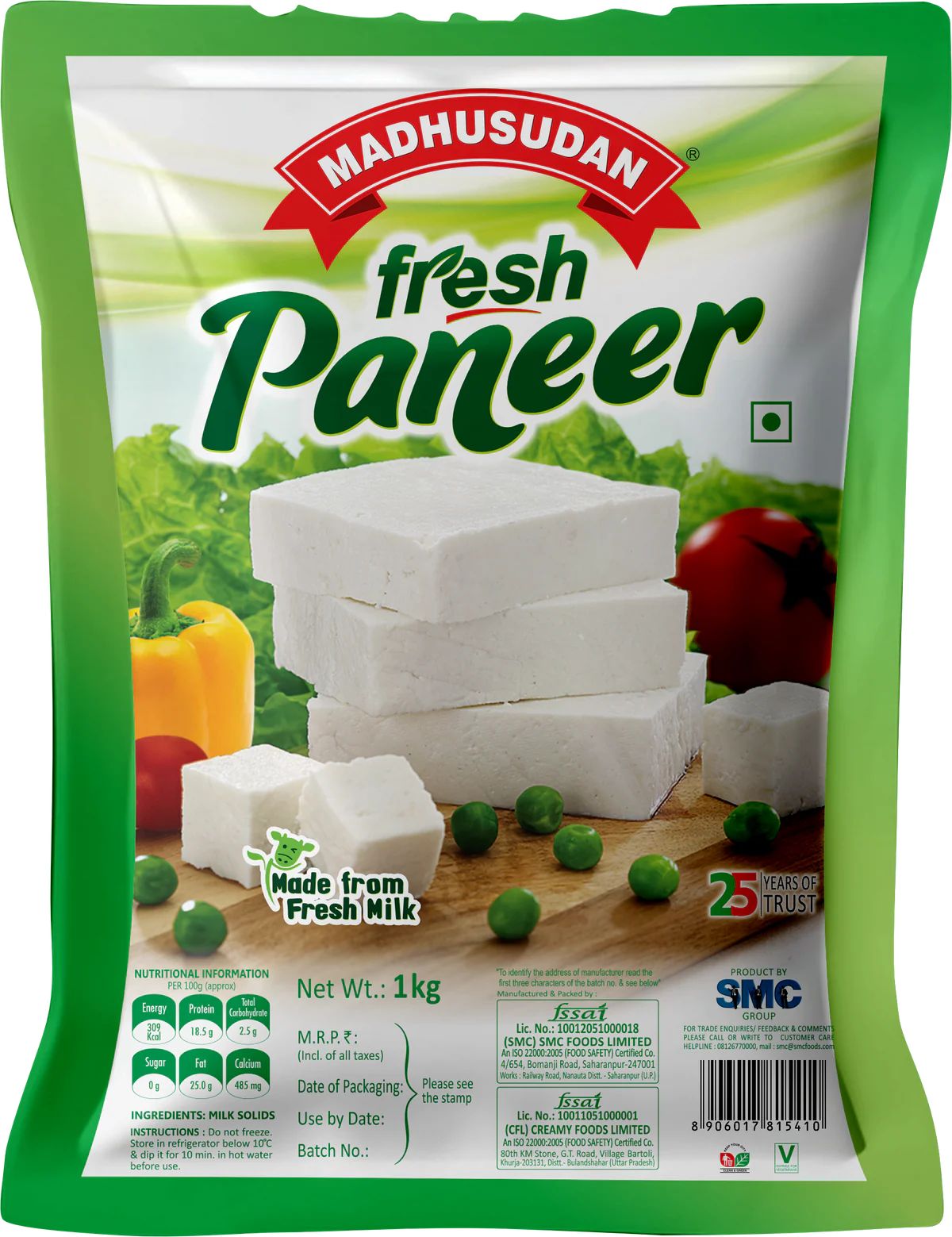 MadhusudanFreshPaneer1kg